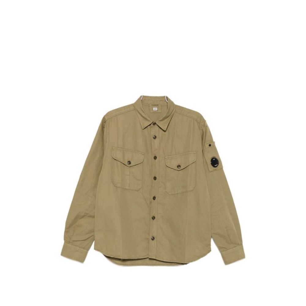 C.P. Company Men's Cotton Linen Blend Shirt